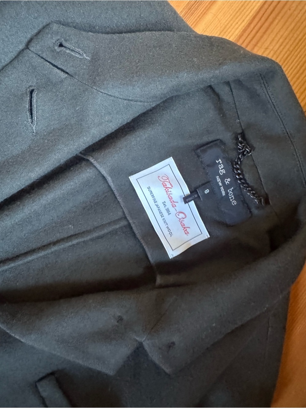 Rag & bone blazer GreenWool 8 - Picture 4 of 7